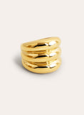 Dune Stainless Steel Gold Ring
