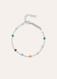 Pulsera Crystals Chain Colors Plata