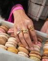 Anillo Abbraccio Amour Acero Baño Oro