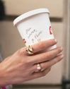 Anillo Abbraccio Amour Acero Baño Oro