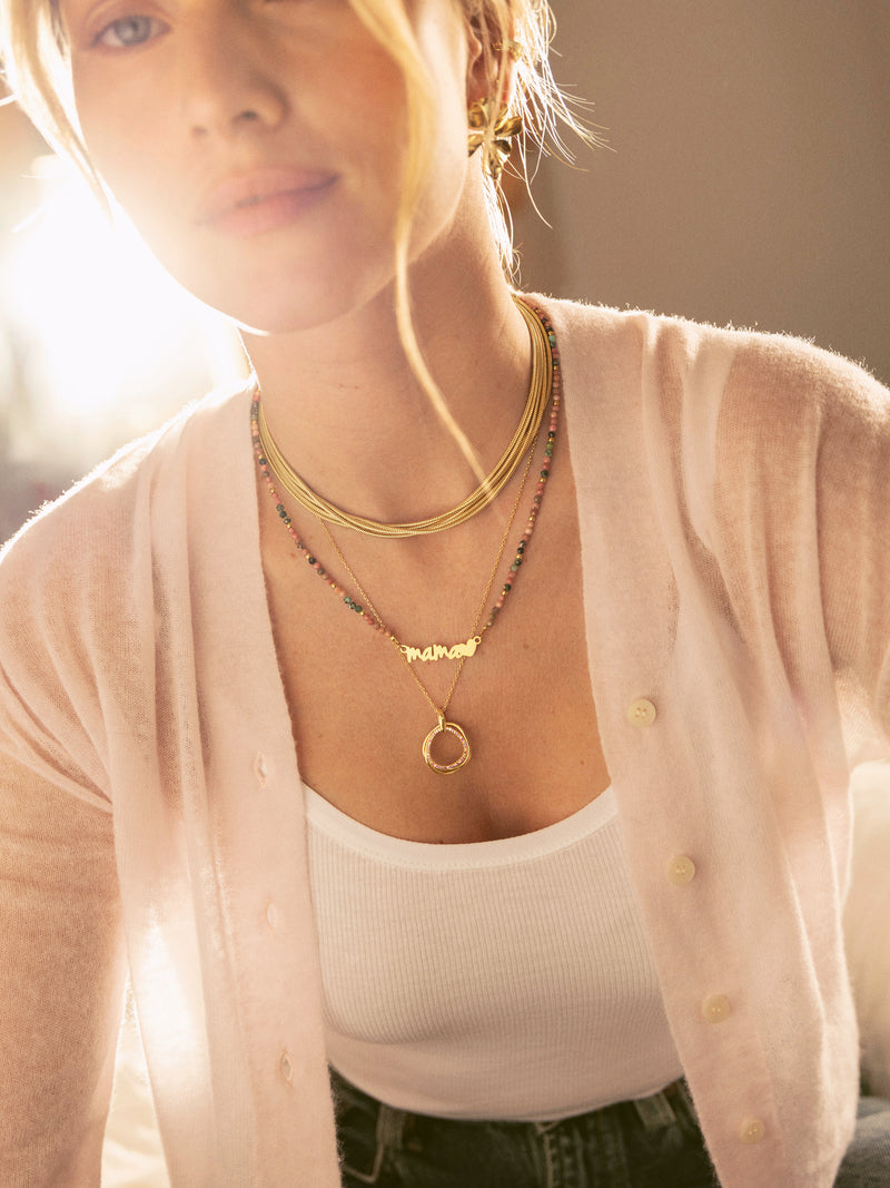 Choker Cleopatra Acero Baño Oro