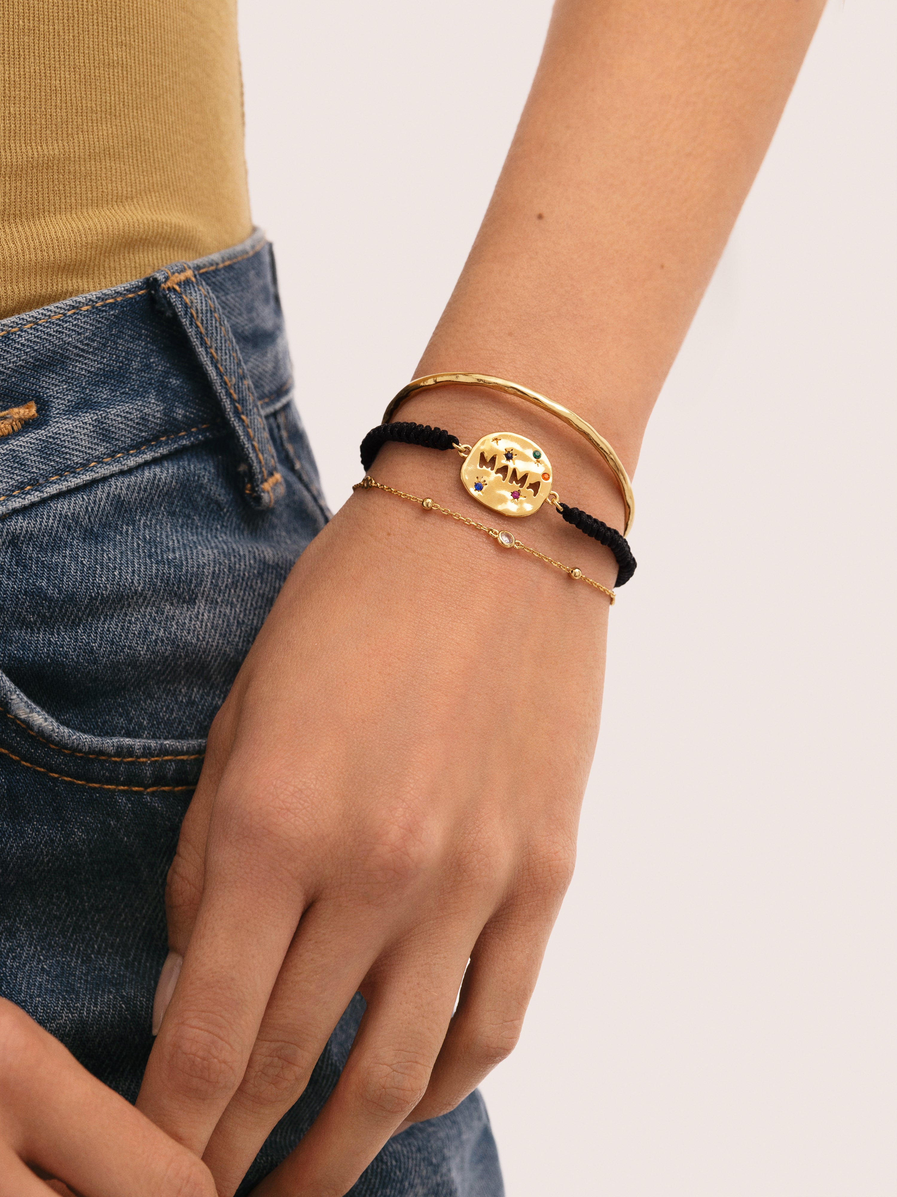 Pulsera Mamá Colors Baño Oro