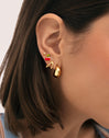 Pendientes Rain Baño Oro