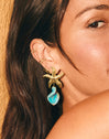 Pendiente Suelto Ear Cuff Nina Plata Baño Oro