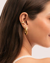 Pendientes Dana Dots Acero Baño Oro