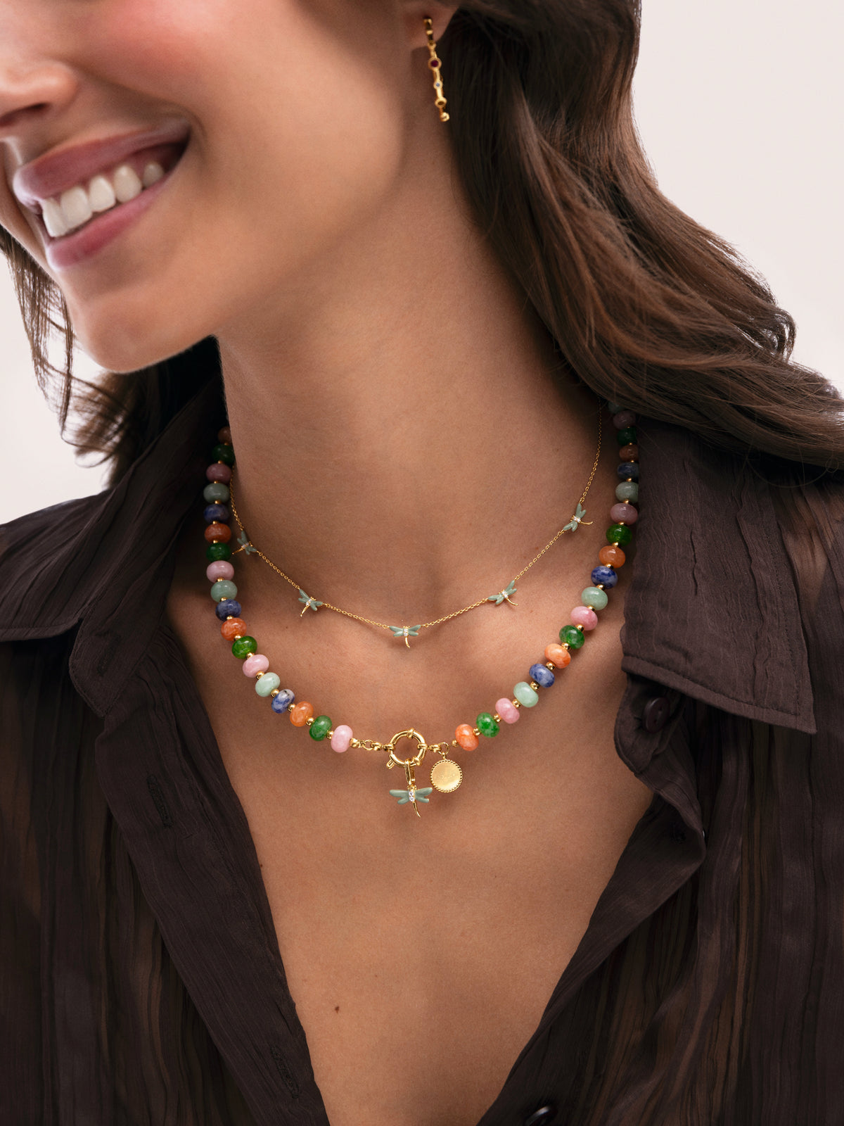 Ketting Libelle Verguld met 18kt Goud