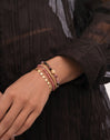Pulsera Amulet Cats Eye Acero Baño Oro