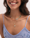 Collar Joy Colors Acero Baño Oro