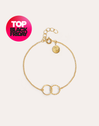 Pulsera Circles Twist Baño Oro