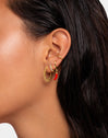 Pendientes Pebbles Sun Acero Baño Oro