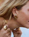 Pendientes Flower Spring Baño Oro