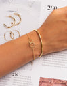 Pulsera Circles Twist Baño Oro