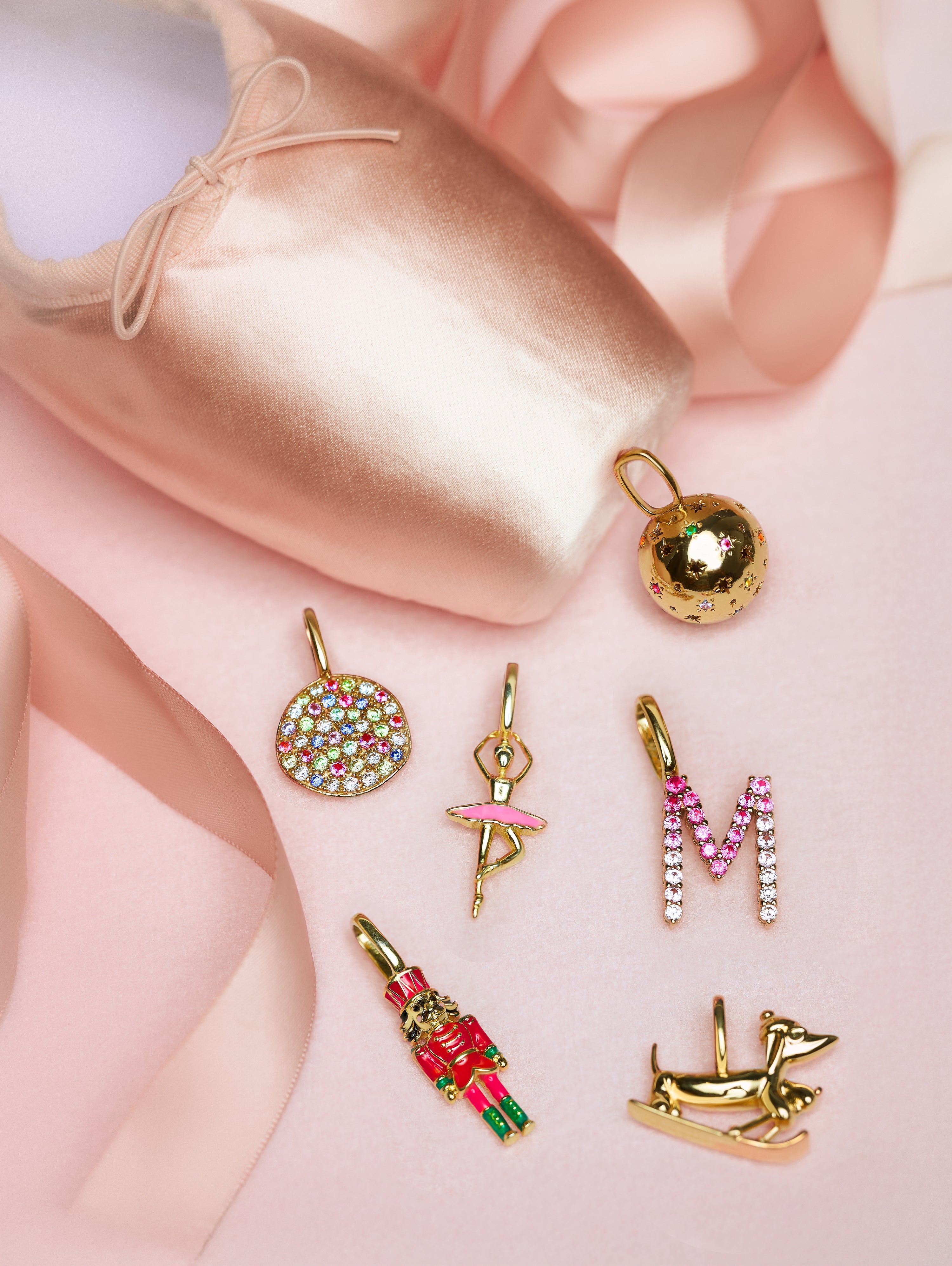 Charm Llamador de Ángeles Baño Oro