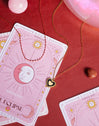 Collar Heart Reversed Enamel Acero Baño Oro