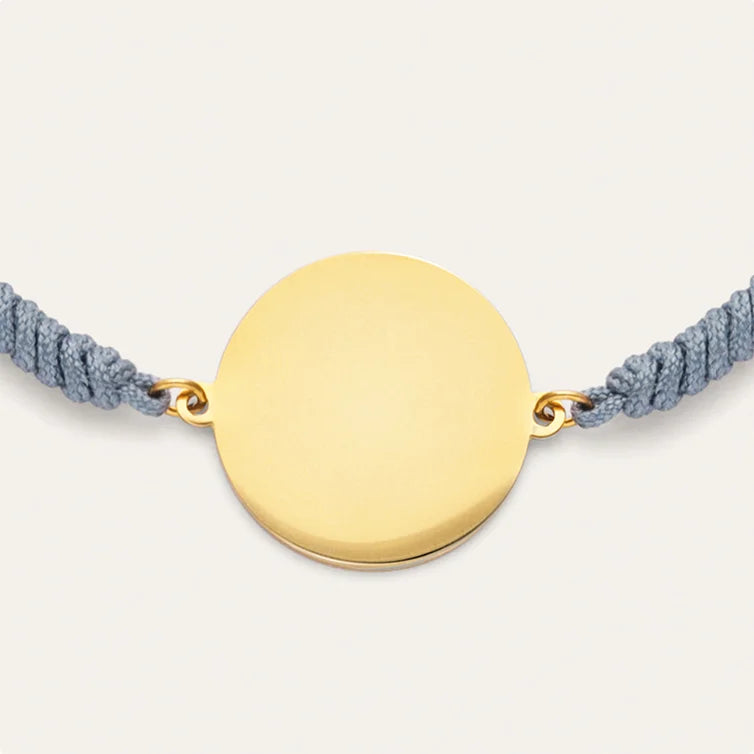 Pulsera Personalizada Moon Marea Acero Baño Oro