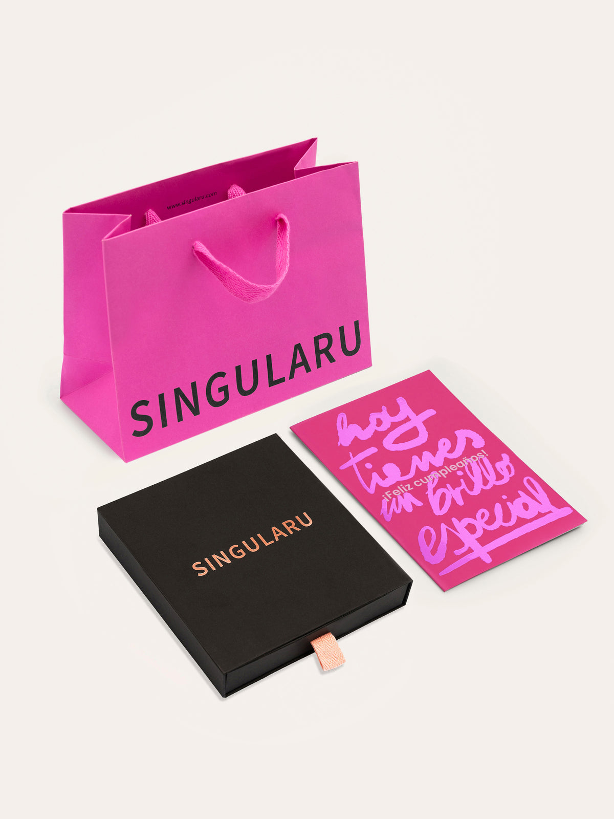 Kit d'emballage cadeau Grand Noir Joyeux Anniversaire