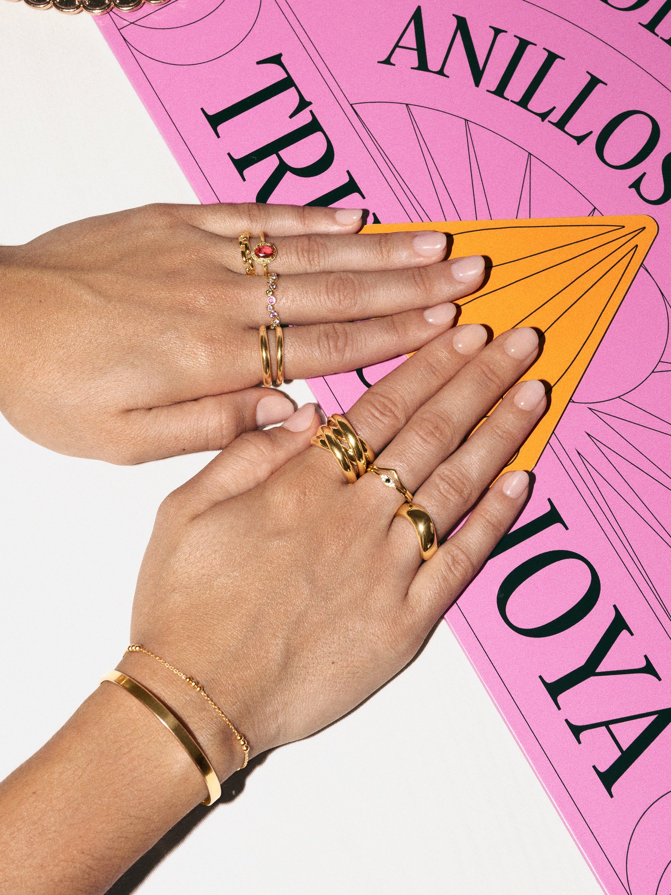 Tina Stainless Steel Gold Ring