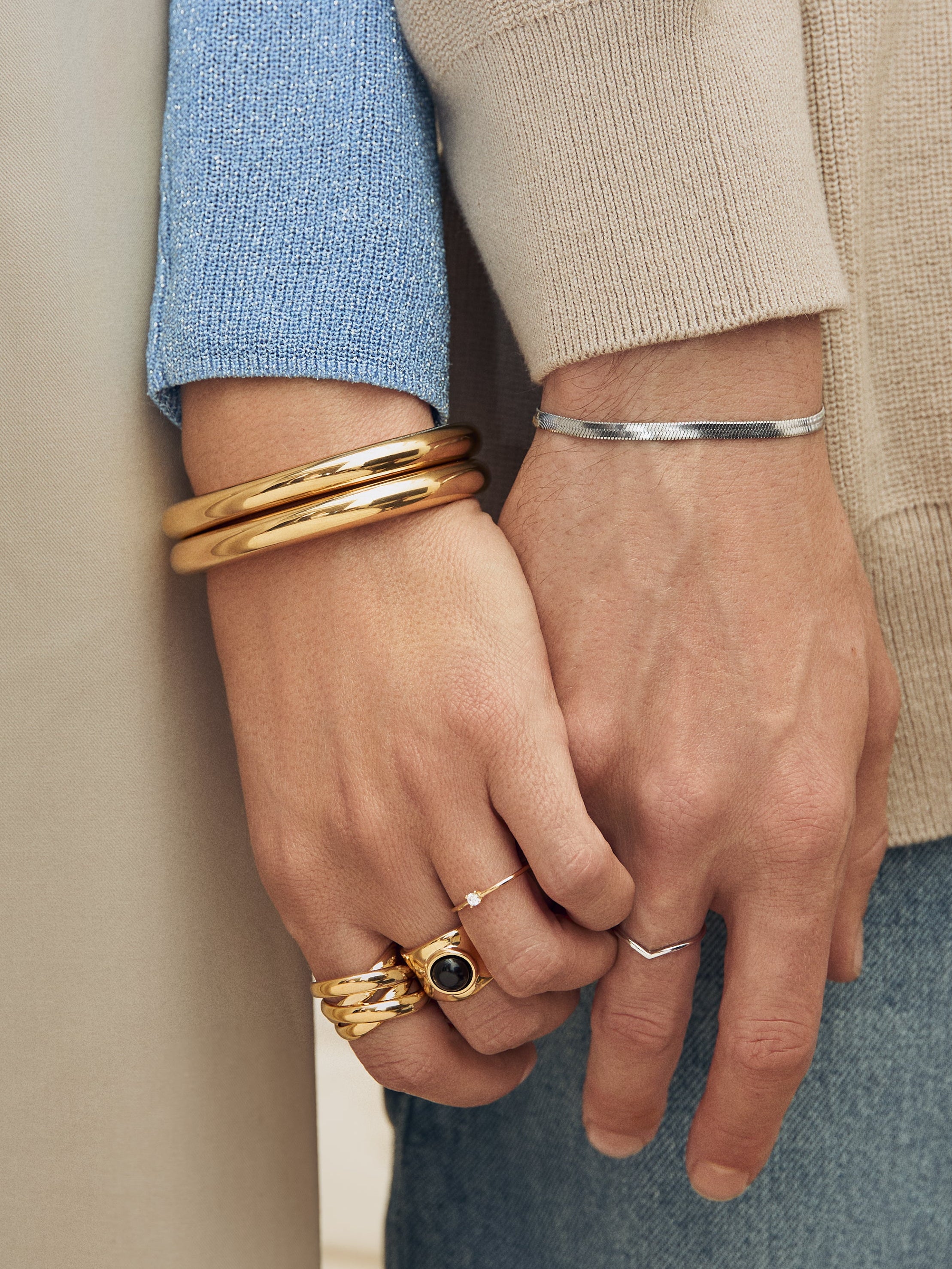 Double Cross Gold Ring