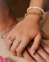 Anillo Doble Scarlett Baño Oro