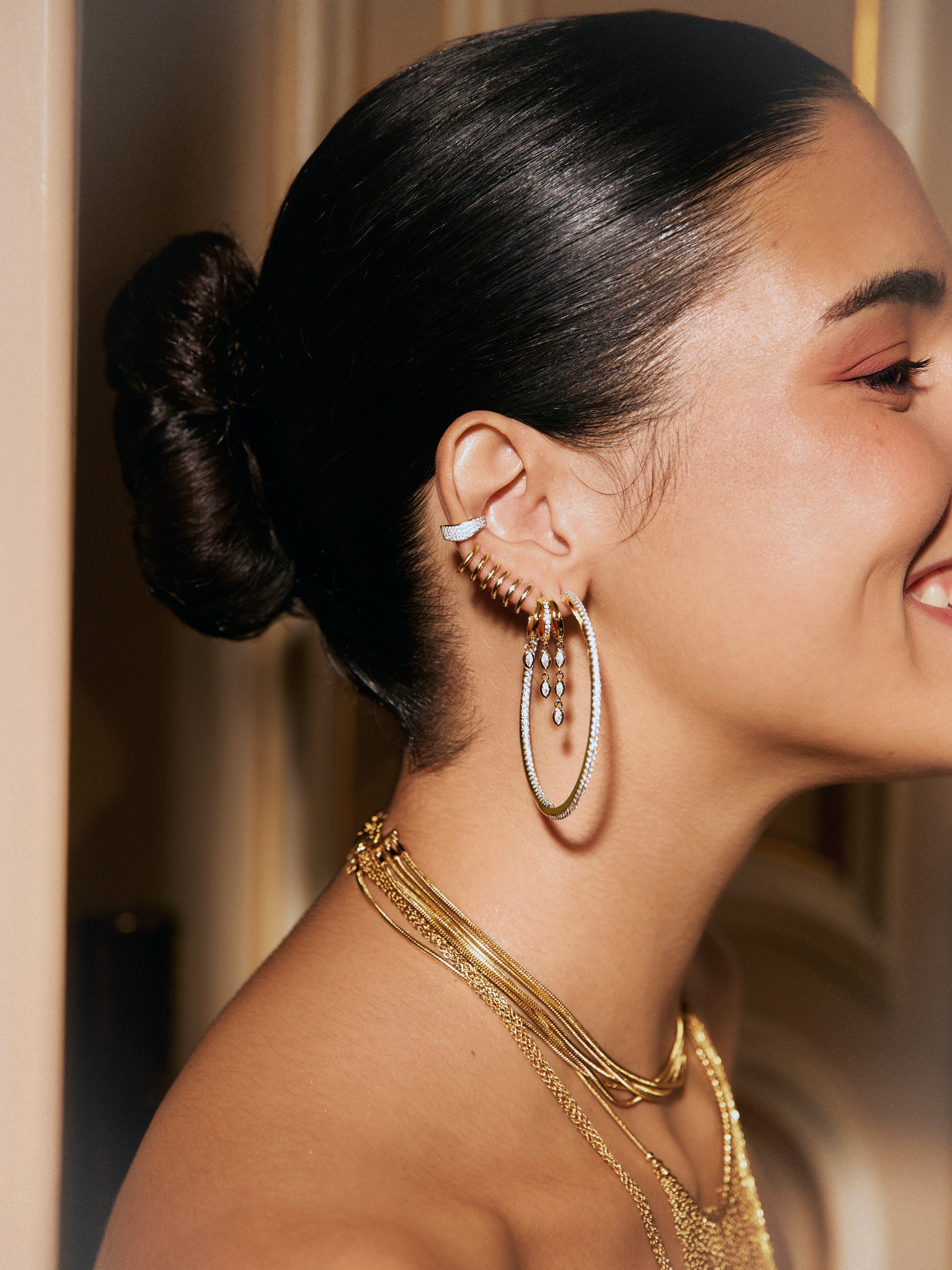 Pendientes Aro Scarlett XL Baño Oro