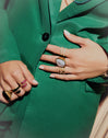 Anillo Abbraccio Black Acero Baño Oro