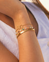 Circles Twist Gold Bracelet