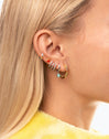 Pendientes Aro Star Sky Enamel Acero