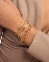 Pulsera Link Rainbow Enamel Acero Baño Oro