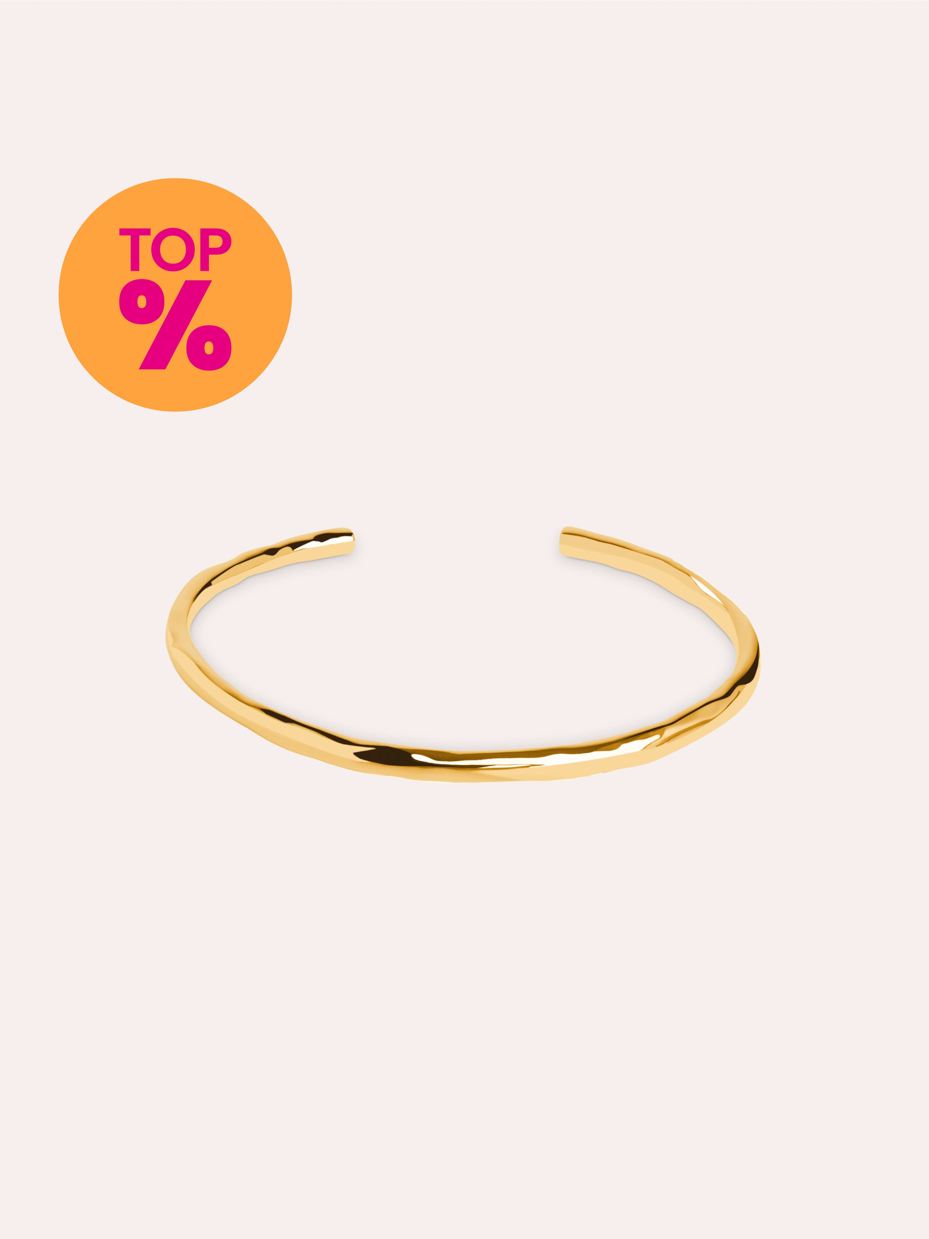 Brazalete Cane Baño Oro