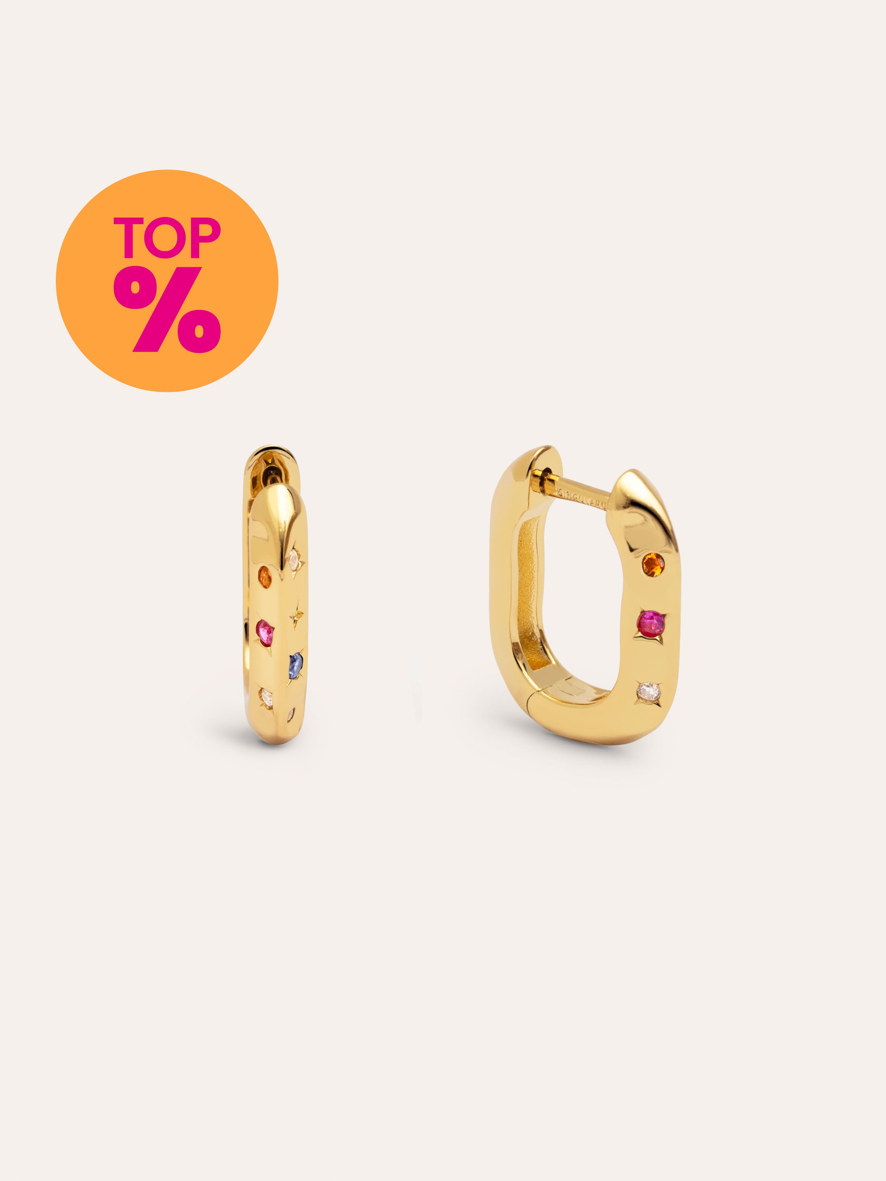Pendientes Aro Starla Baño Oro