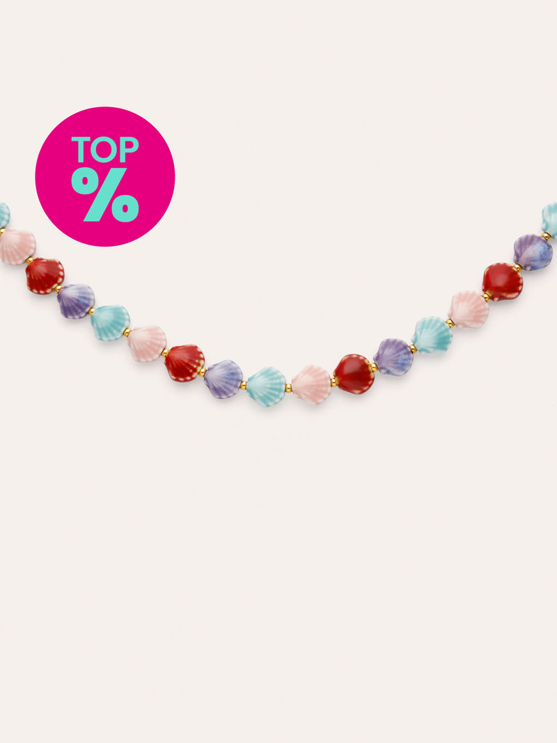 Collana Begur Conchiglie Acciaio Placcato Oro