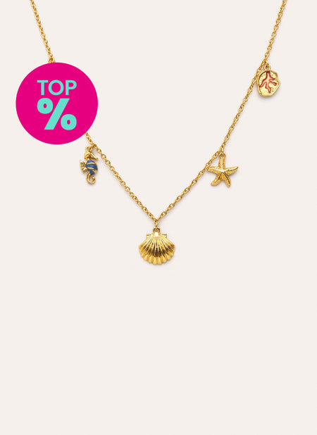 Collana Marítima Placcato Oro