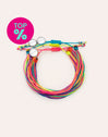 Set van 3 armbanden Neon Rainbow Fruits Staal