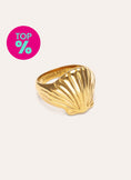 Anello Shelly Acciaio Placcato Oro