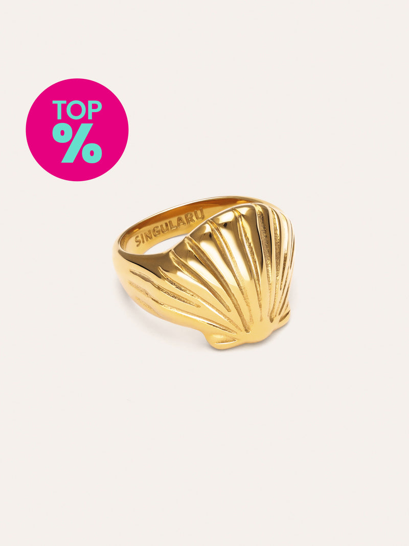 Anello Shelly Acciaio Placcato Oro