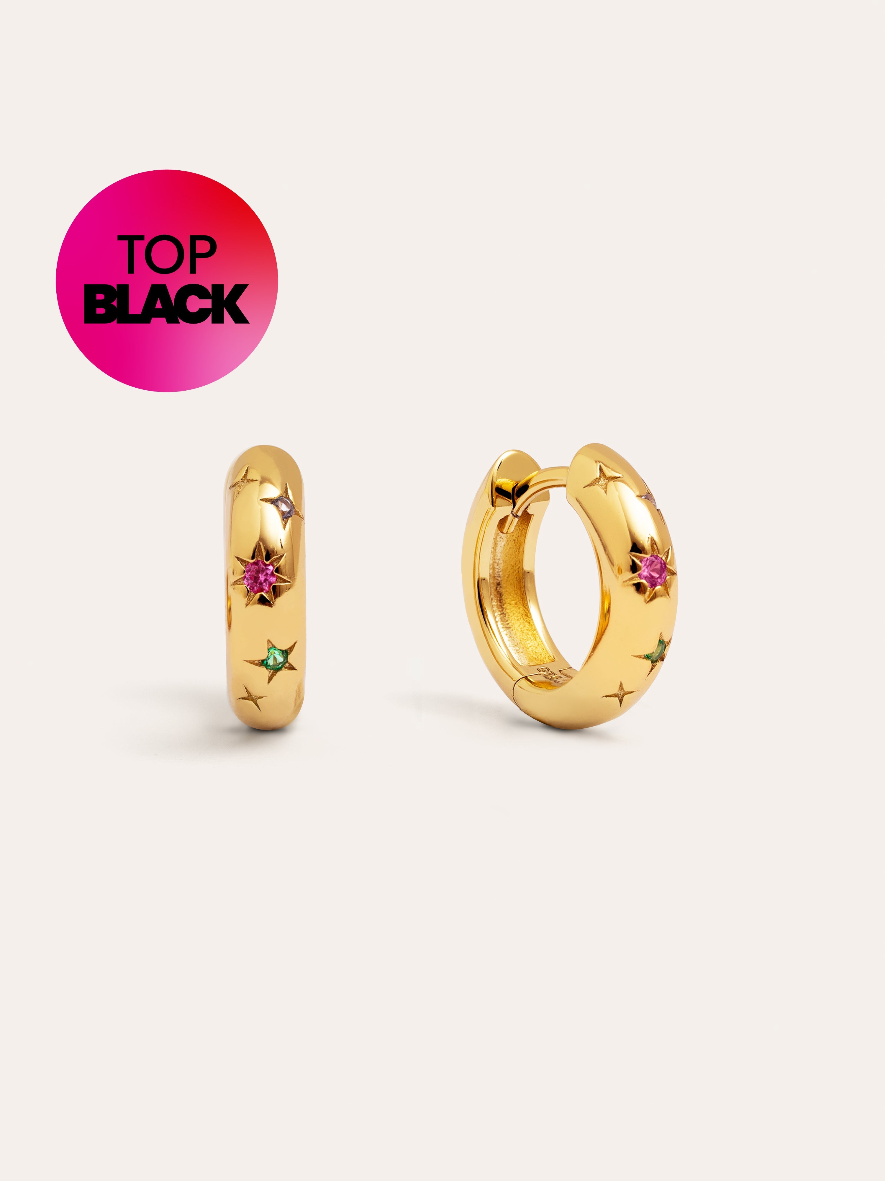 Pendientes Spark Color Baño Oro