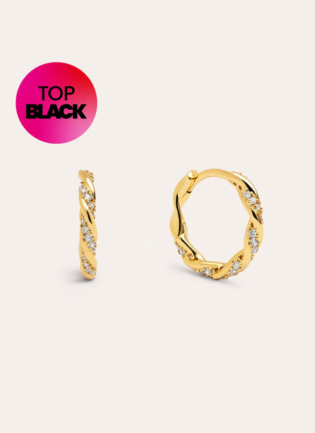 Pendientes Aro Naval Baño Oro