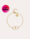 Circles Twist Gold Bracelet