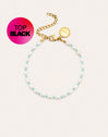 Pompeya Turquoise Stainless Steel Gold Bracelet