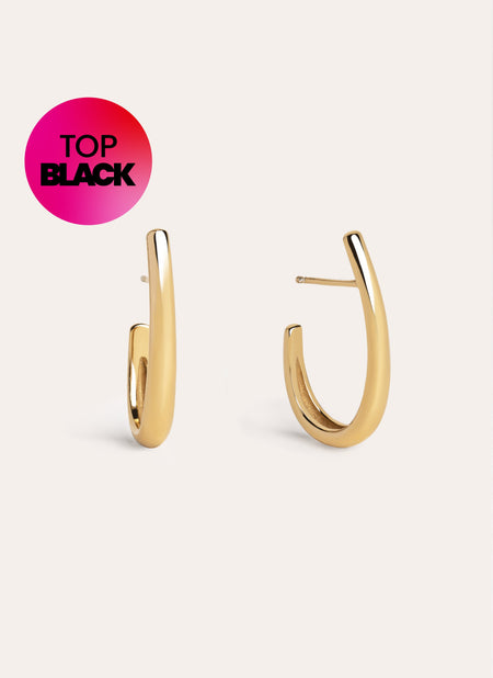 Aby Gold Hoop Earrings