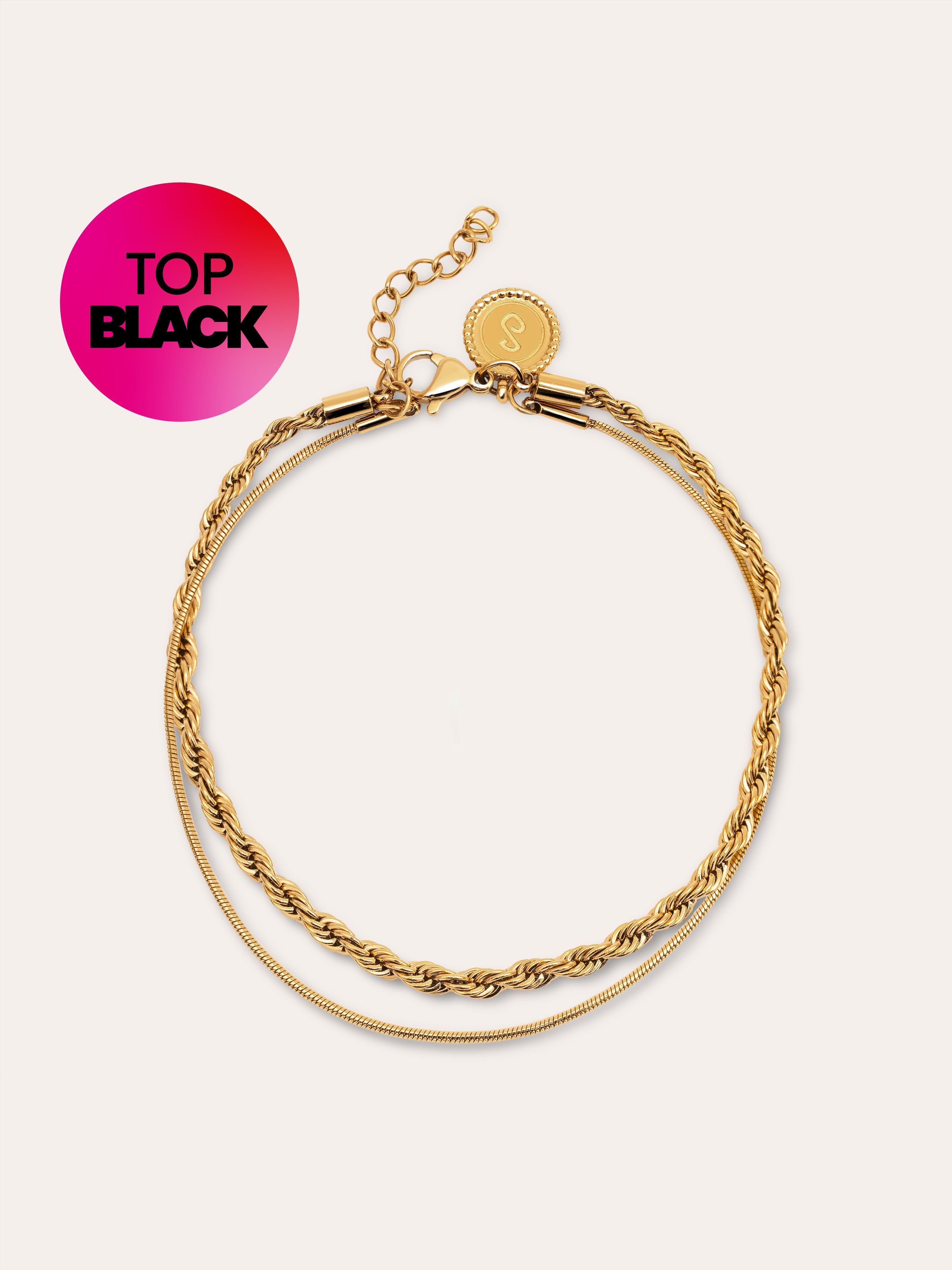 Pulsera Nautic Acero Baño Oro