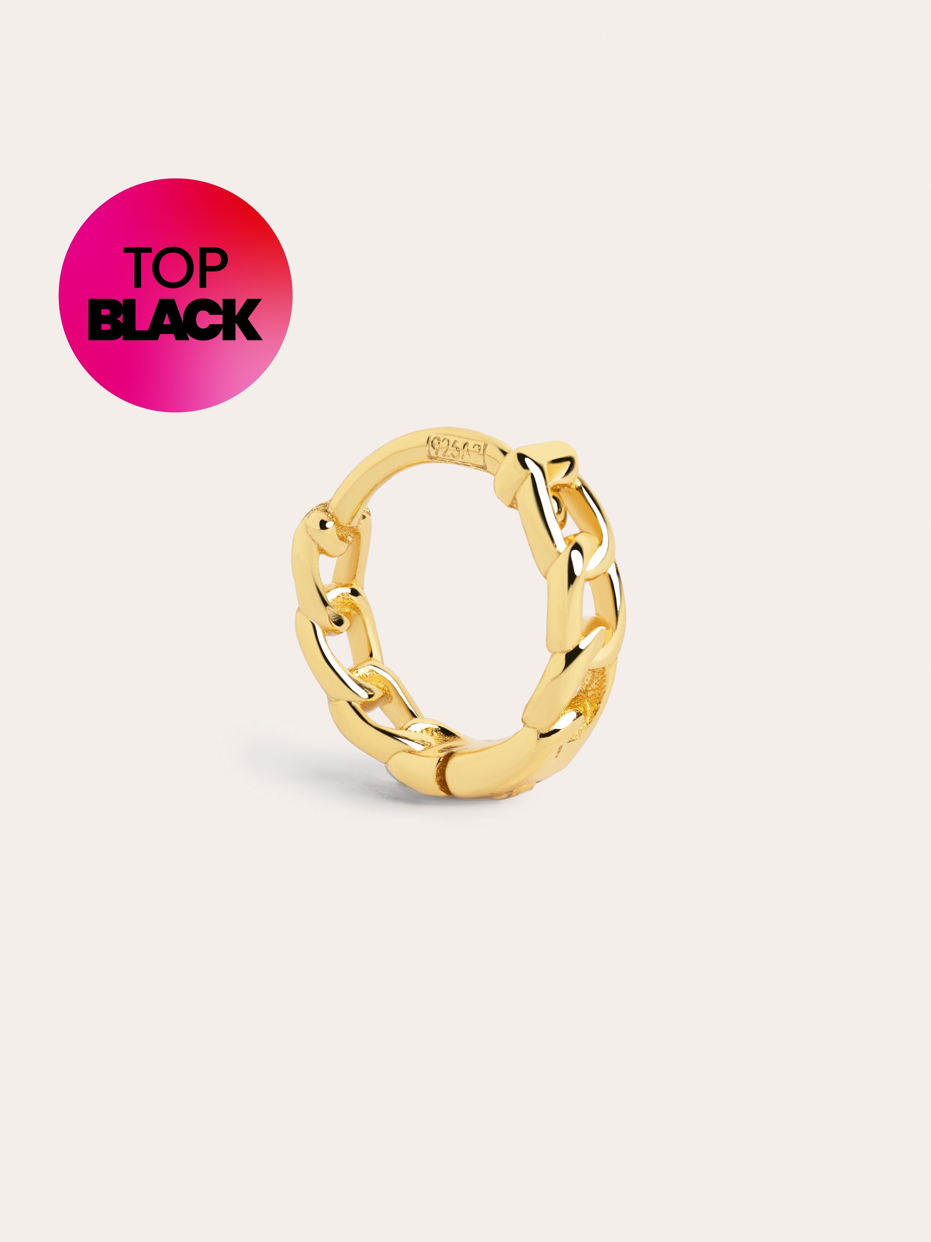 Pendiente Suelto Aro Chain S Oro