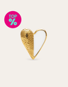 Orecchino Singolo Conchiglia Enamel Placcato Oro