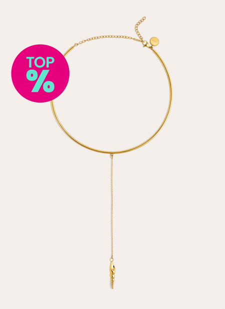Choker Ítaca Acciaio Placcato Oro