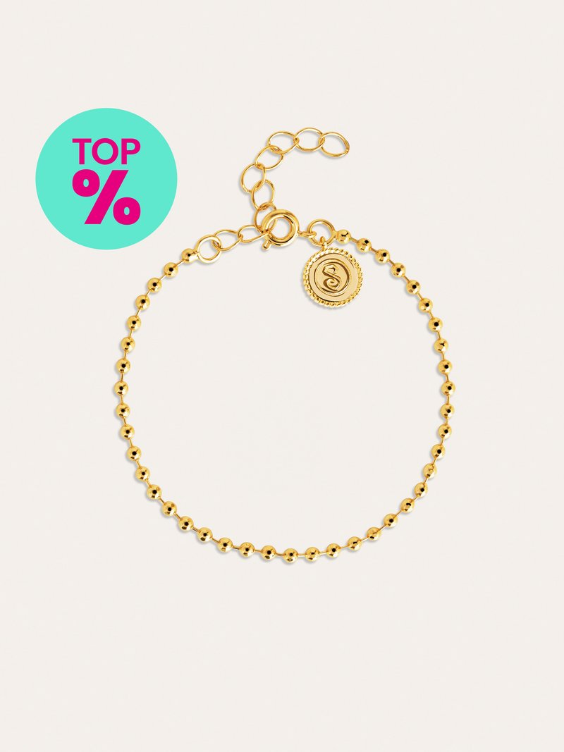 Pulsera Pebbles Baño Oro