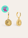 Pendientes Aro Solstice Sun Baño Oro