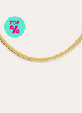 Collar Lisse S Acero Baño Oro