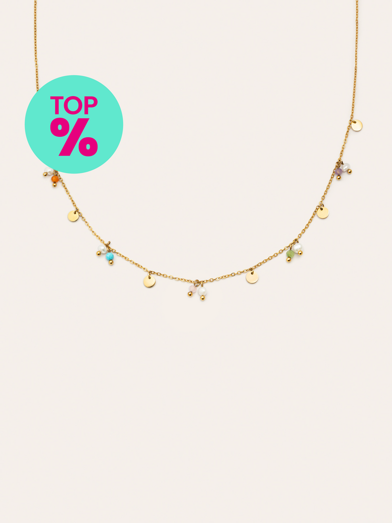 Collar Shamira Acero Baño Oro