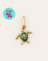 Pendiente Suelto Tortuga Baño Oro