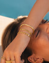 Pulsera Shells Acero Baño Oro